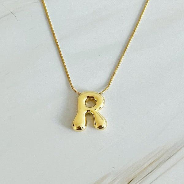 Balloon Letter Initial Necklace - Rebel K Collective