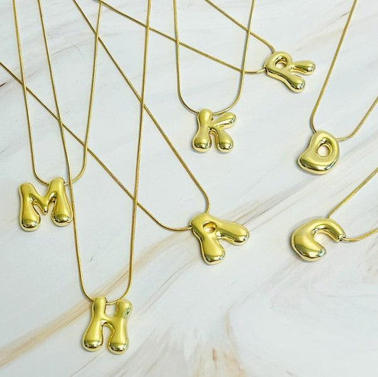 Balloon Letter Initial Necklace - Rebel K Collective