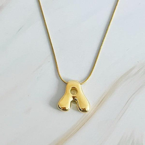 Balloon Letter Initial Necklace - Rebel K Collective