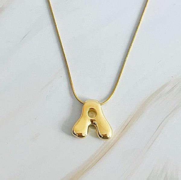 Balloon Letter Initial Necklace - Rebel K Collective