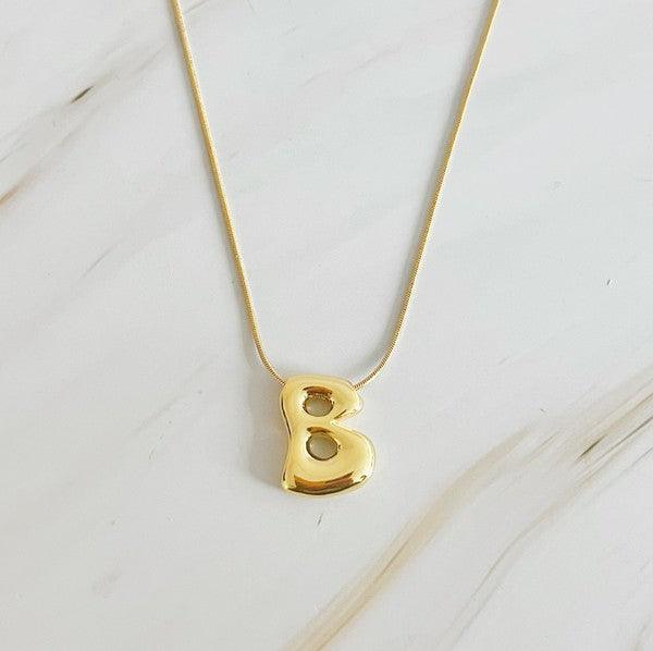 Balloon Letter Initial Necklace - Rebel K Collective