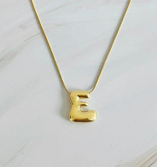 Balloon Letter Initial Necklace - Rebel K Collective