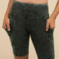 Mineral Wash Wide Waistband Pocket Leggings - Rebel K Collective