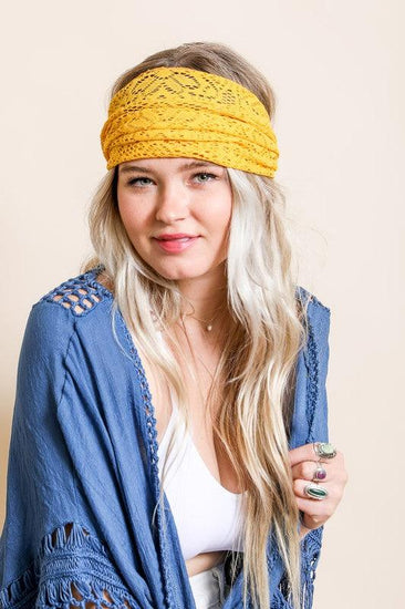 Bohemian Lace Stretch Headwrap - Rebel K Collective