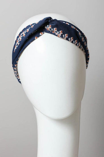 Bohemian Stitch Print Twist Headwrap - Rebel K Collective