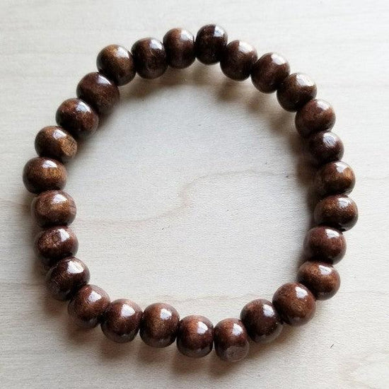 Bracelet Bar -Large Wood Beaded Stretch Bracelet - Rebel K Collective