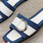 Buckle Trim Open Toe Sandals - Rebel K Collective