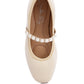 Sassie Pearl Embellished Ballerina Flats