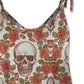 FAM-FAM Skull Scoop Neck Tie Shoulder Cami