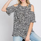 Animal print fashion top