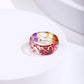 Fashion Popular Resin Dried Flower Ring