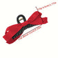 Black Solid Color Ribbon Bow Decor Hair Clip