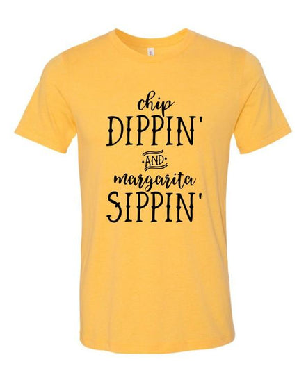 Chi Dippin and Margarita Sippin Crewneck Tee - Rebel K Collective