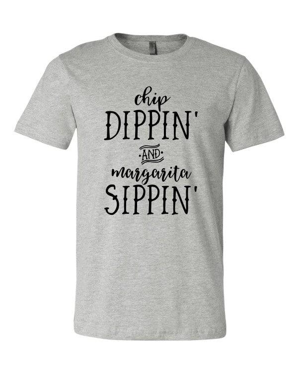 Chi Dippin and Margarita Sippin Crewneck Tee - Rebel K Collective