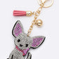 Chihuahua Rhinestone Pillow Key Chain - Rebel K Collective