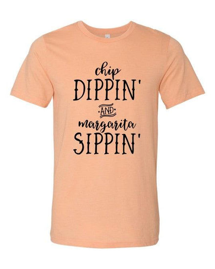 Chi Dippin and Margarita Sippin Crewneck Tee - Rebel K Collective