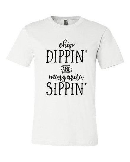 Chi Dippin and Margarita Sippin Crewneck Tee - Rebel K Collective