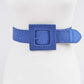Color Bamboo Square Buckle Elastic Straw Belt - Rebel K Collective