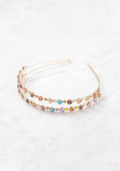 COLORFUL RHINESTONE HEADBAND - Rebel K Collective