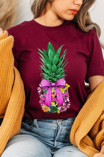 Coquette Pineapple Graphic T Shirts - Rebel K Collective