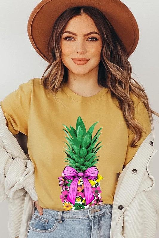 Coquette Pineapple Graphic T Shirts - Rebel K Collective