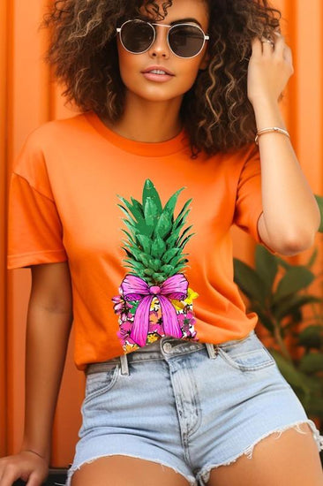 Coquette Pineapple Graphic T Shirts - Rebel K Collective