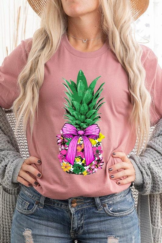 Coquette Pineapple Graphic T Shirts - Rebel K Collective