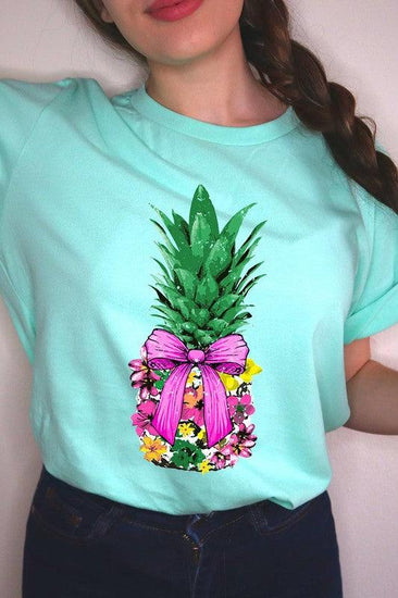 Coquette Pineapple Graphic T Shirts - Rebel K Collective