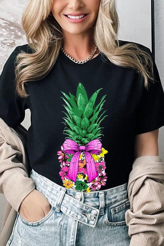 Coquette Pineapple Graphic T Shirts - Rebel K Collective