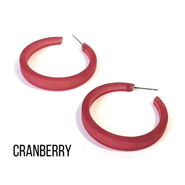 Phoenix Frosted Hoop Earrings