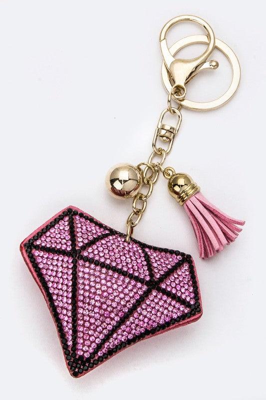 Crystal Diamond Pillow Key Charm - Rebel K Collective