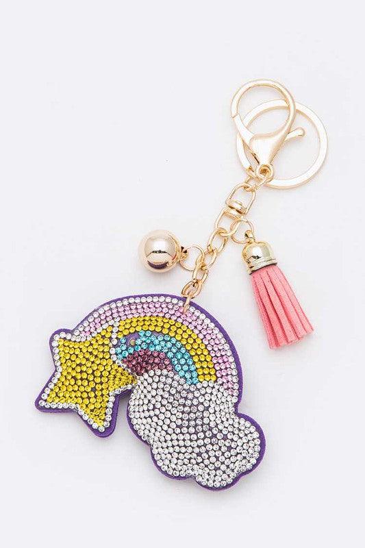 Crystal Rainbow Cloud Key Chain - Rebel K Collective