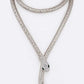 Crystal Snake Coil Chain Necklace - Rebel K Collective