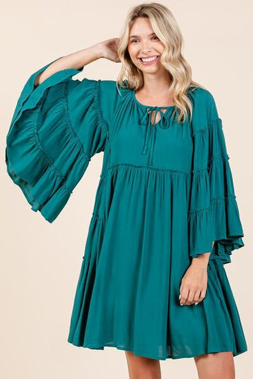 Summer puff sleeve dress