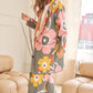 Flower Printed Casual Cozy Full Long Wide Pants