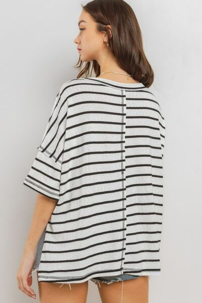 Classic striped cotton tee