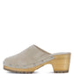 CEDRUS FINE SUEDE STUDDED CLOG MULES