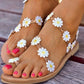Daisy Open Toe Flat Sandals - Rebel K Collective