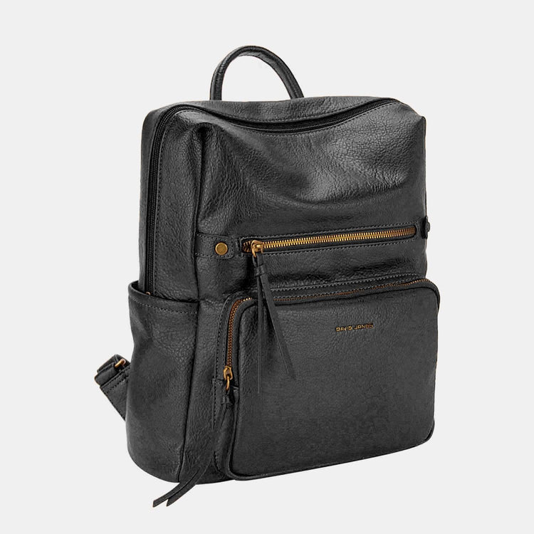 David Jones PU Leather Backpack Bag - Rebel K Collective