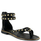 Emmeth Studs Embellished Flat Sandals