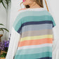 PLUS MULTI STRIPE MIXED BOXY TOP - Rebel K Collective