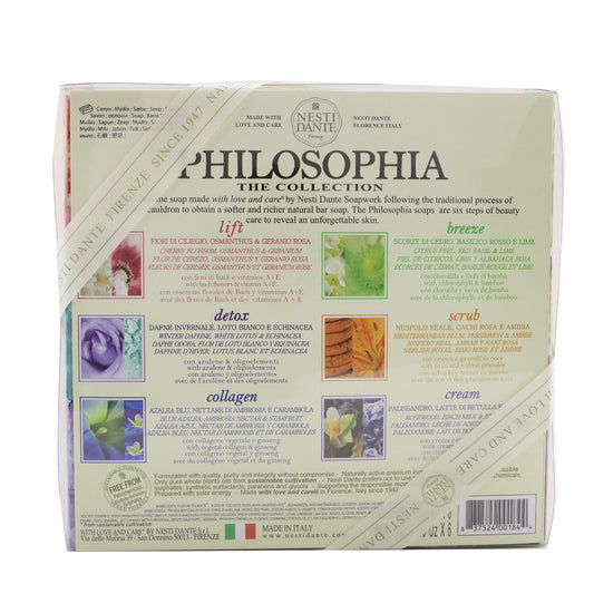 NESTI DANTE - Philosophia The Collection Soap Set: (Lift + Breeze + Detox + Scrub + Collagen + Cream) N178760 / 001844 6x150g/5.3oz