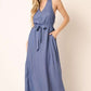 Cross back maxi dress