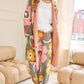 Flower Printed Casual Cozy Full Long Wide Pants