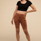 Mineral Wash Wide Waistband Pocket Leggings - Rebel K Collective