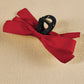 Black Solid Color Ribbon Bow Decor Hair Clip