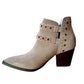 Elsa Leather Ankle Boot in Taupe