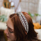 Embroidered Stitch Boho Knotted Headband - Rebel K Collective