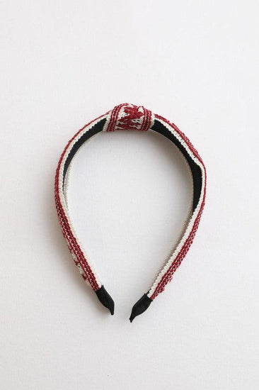 Embroidered Stitch Boho Knotted Headband - Rebel K Collective