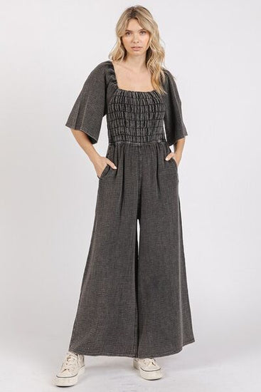 Ruched jumpsuit